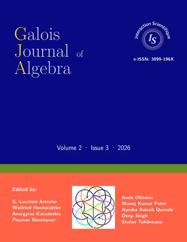 Cover of the Galois Journal of Algebra, Volume 2, Issue 3, 2026